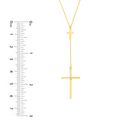 Cross Lariat Necklace