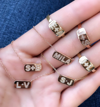 Diamond Initial Necklace