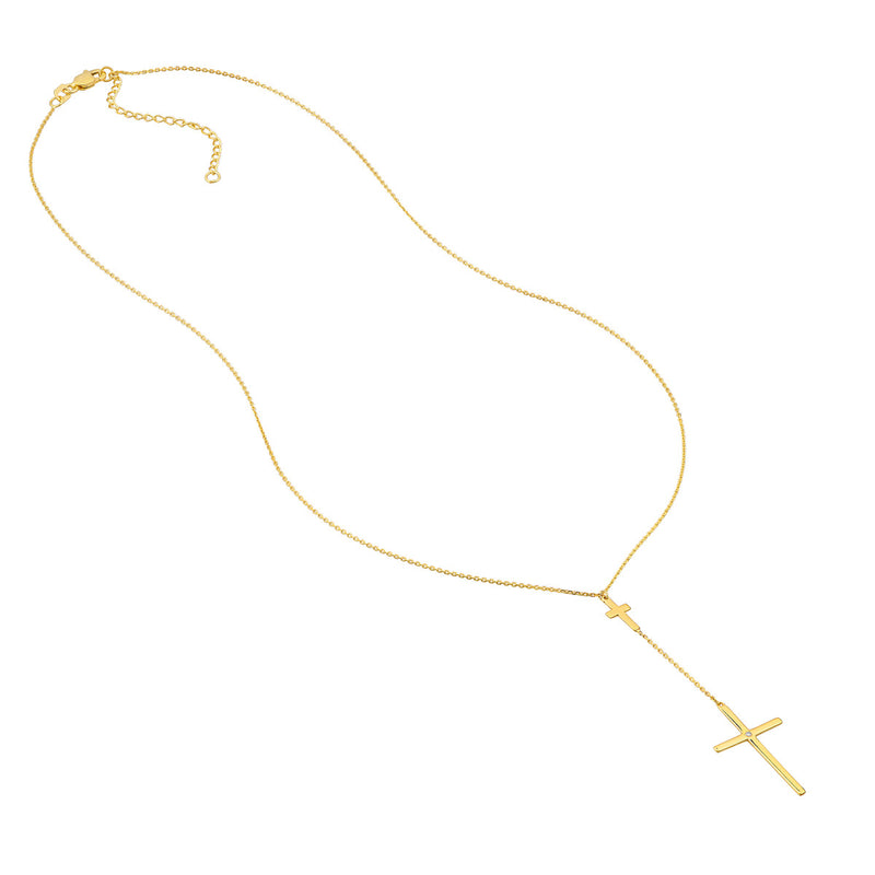 Cross Lariat Necklace