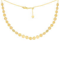 Gold Discs Choker Necklace