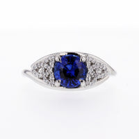 Blue Sapphire Engagement Ring