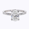 Platinum Oval Diamond Engagement Ring