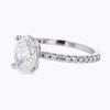 Platinum Oval Diamond Engagement Ring