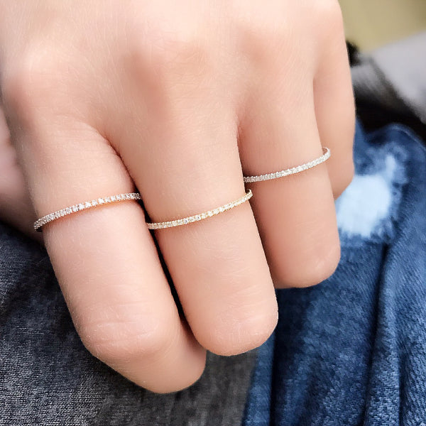 Thin Diamond Eternity Band - Main Image