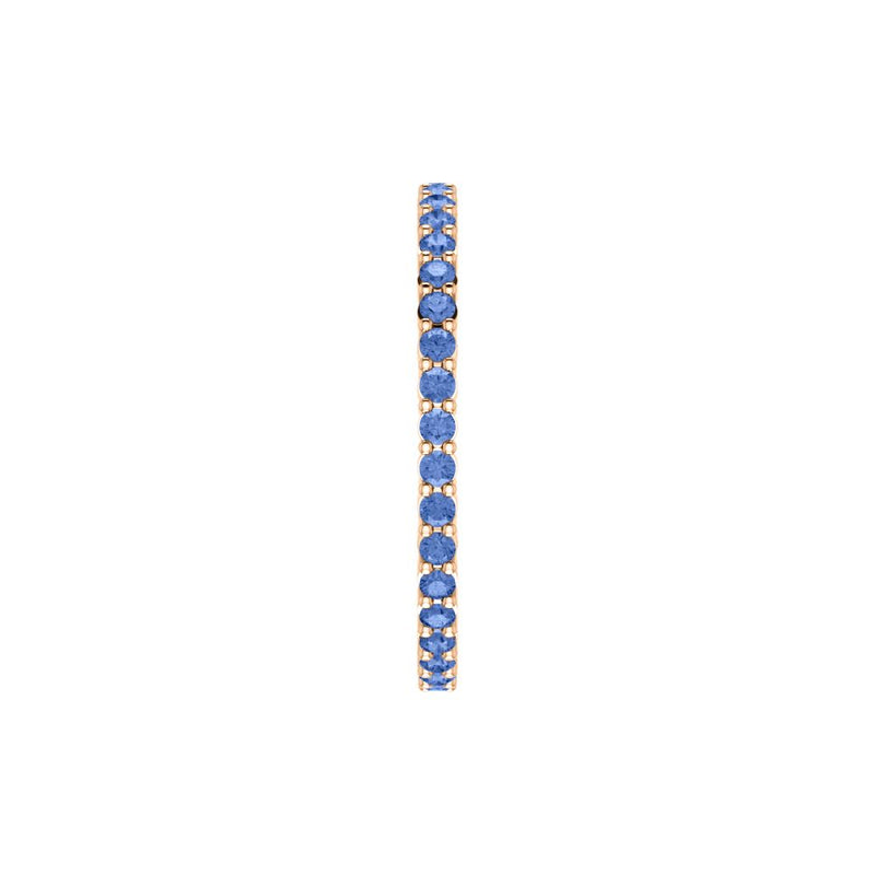 Blue Sapphire Eternity Band