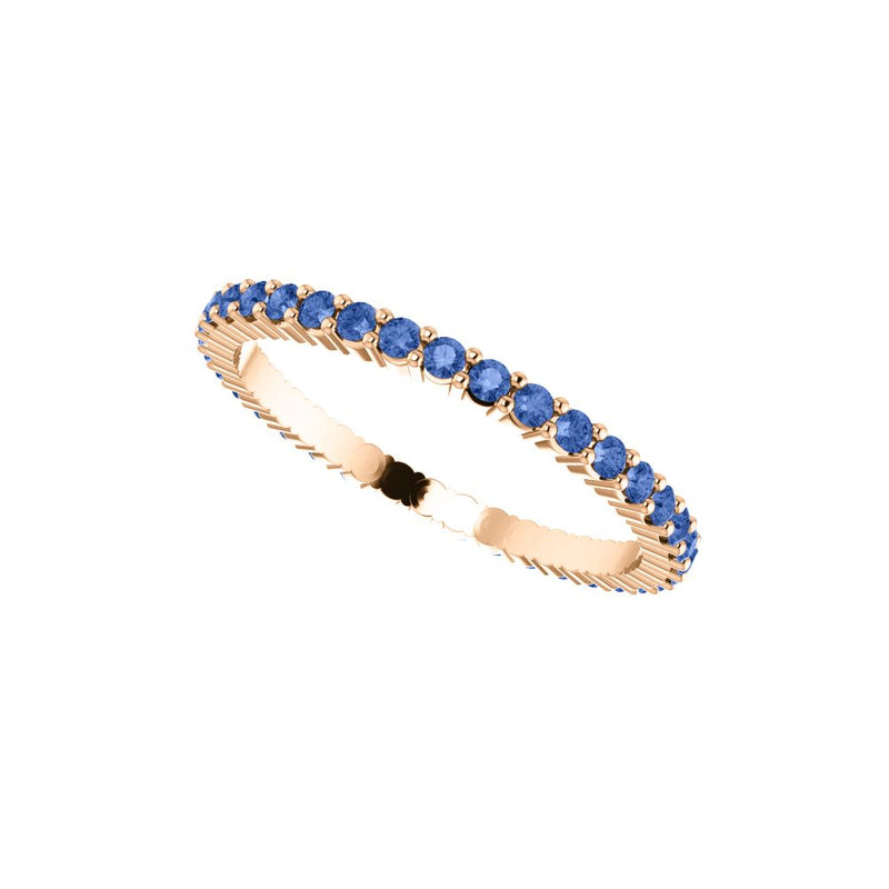 Blue Sapphire Eternity Band