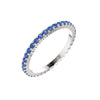 Blue Sapphire Eternity Band