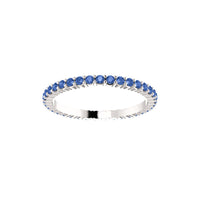 Blue Sapphire Eternity Band