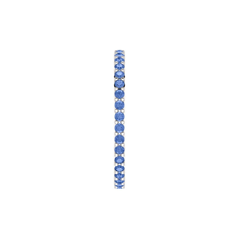 Blue Sapphire Eternity Band