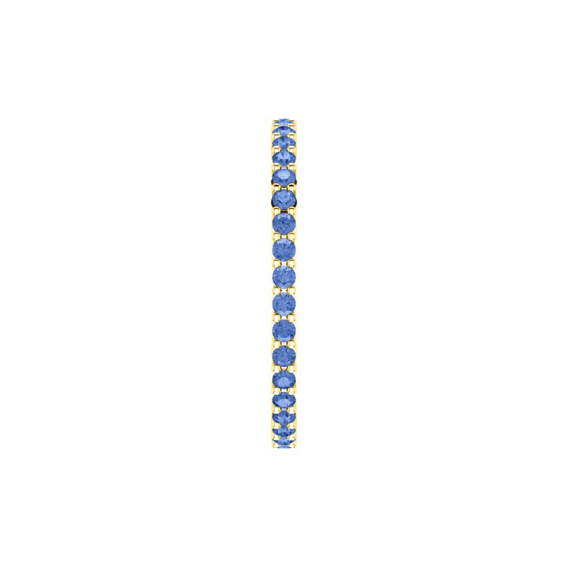 Blue Sapphire Eternity Band