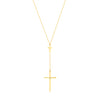 Cross Lariat Necklace