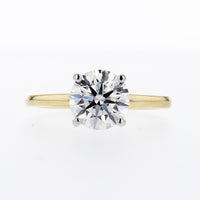 Classic Two-Tone Solitaire Engagement Ring